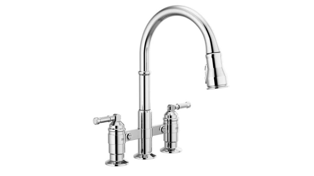 Best Affordable Two Handle Faucets For Your Kitchen Sink Satin Slate   Delta 03 Two Handle Faucets 1030x579 