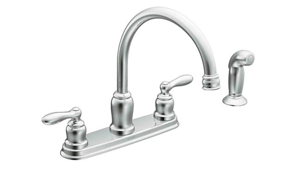 Best Affordable Two Handle Faucets For Your Kitchen Sink Satin Slate   Moen Two Handle Faucet 1030x579 