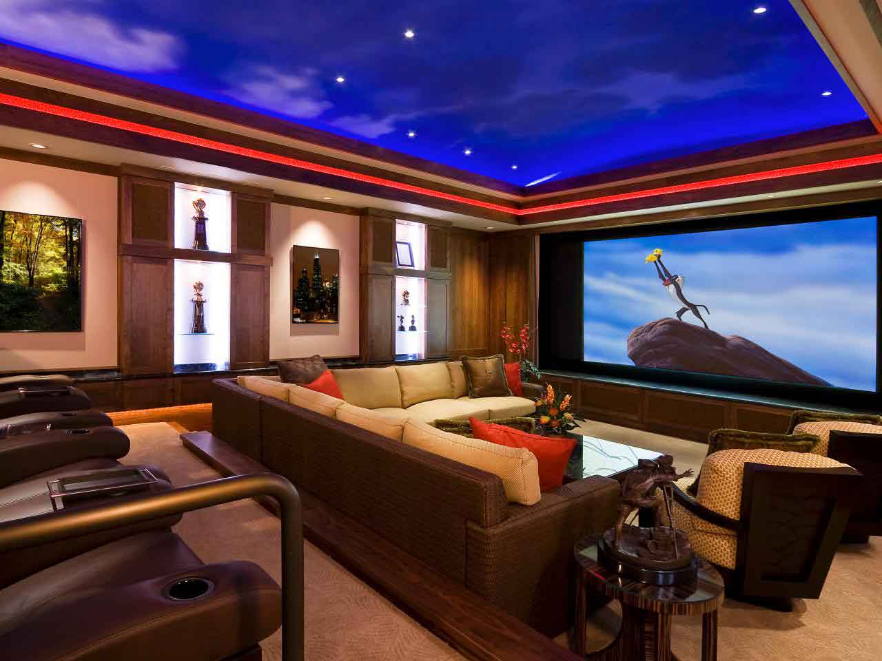 Home Movie Theater Ideas: DIYs and More - Satin and Slate Interiors